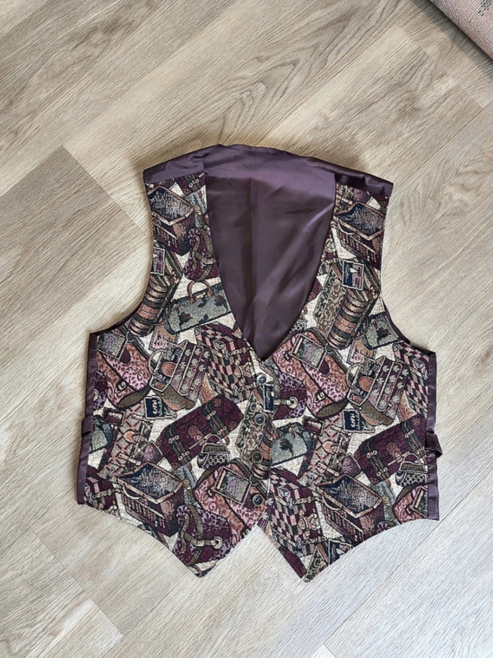 Women's Purse Tapestry Vest Size Medium